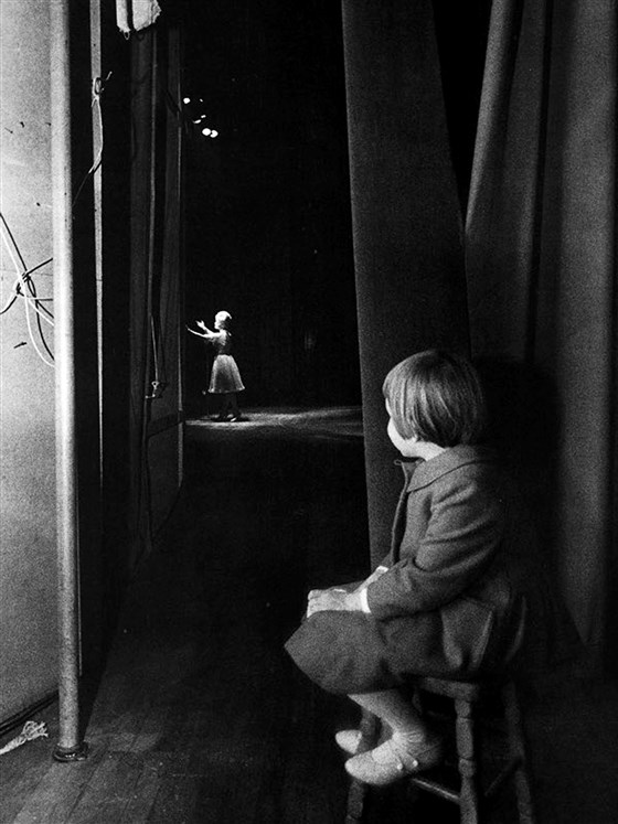 Carrie Fisher watches her mother, Debbie Reynolds perform. May they both rest in peace. (Photographer unknown)
