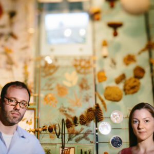 Birchblaze in New York City, couples' portrait at the American Museum of Natural History.