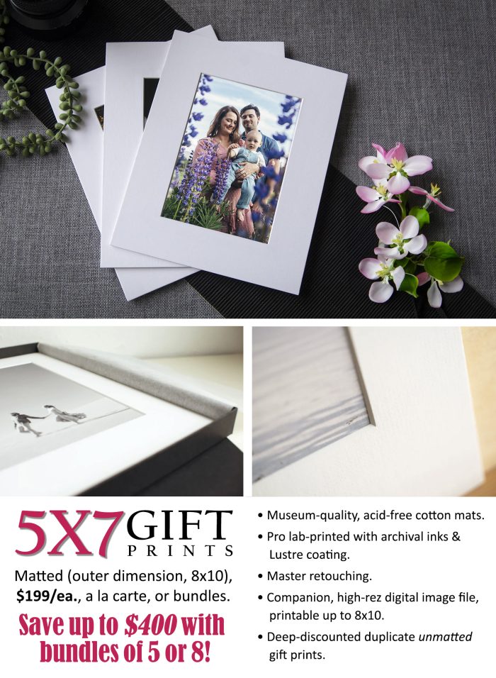 Birch Blaze Studios Fine Art, matted 5x7 gift prints.